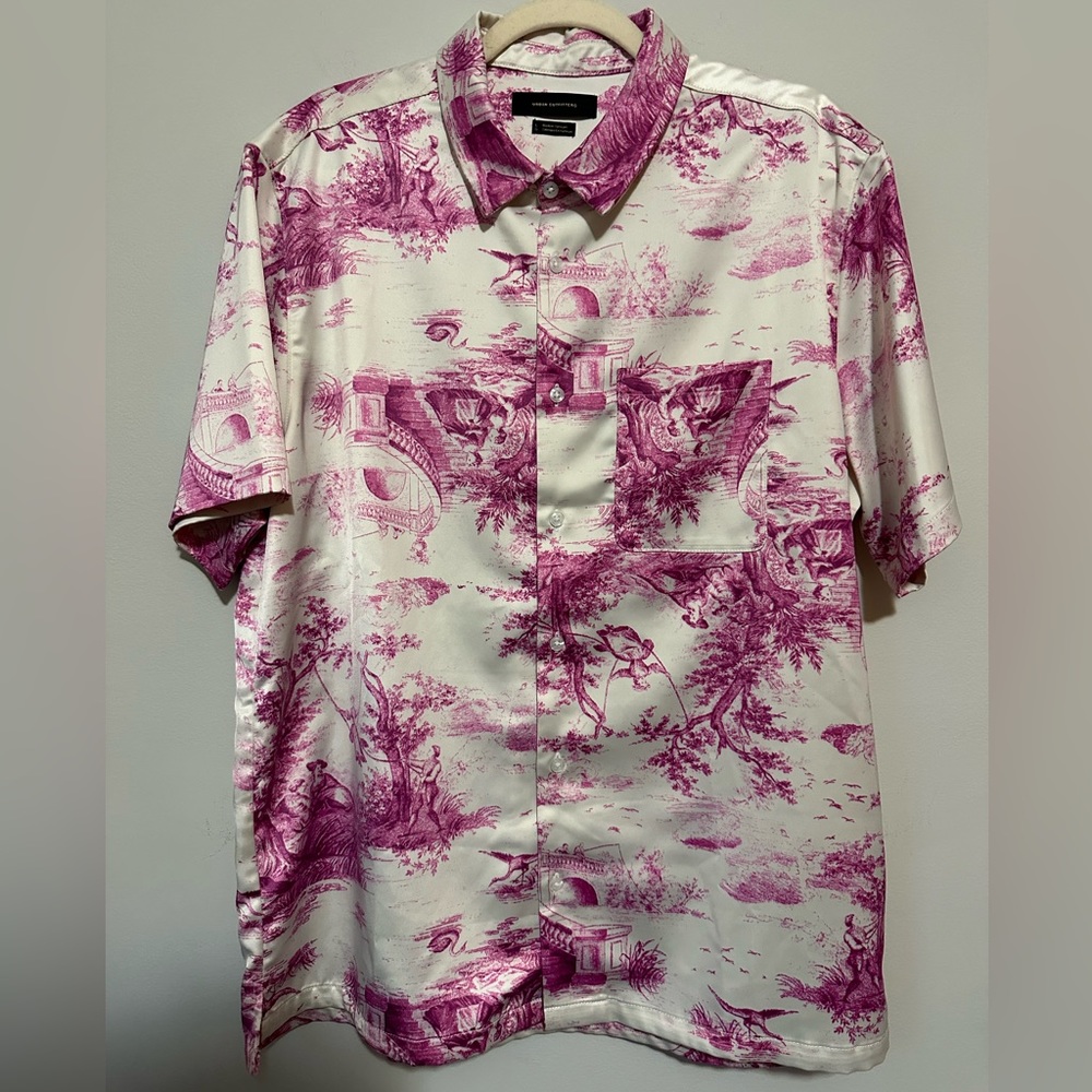Urban Outfitters Button Up Toile Print Mint Condition Size Large